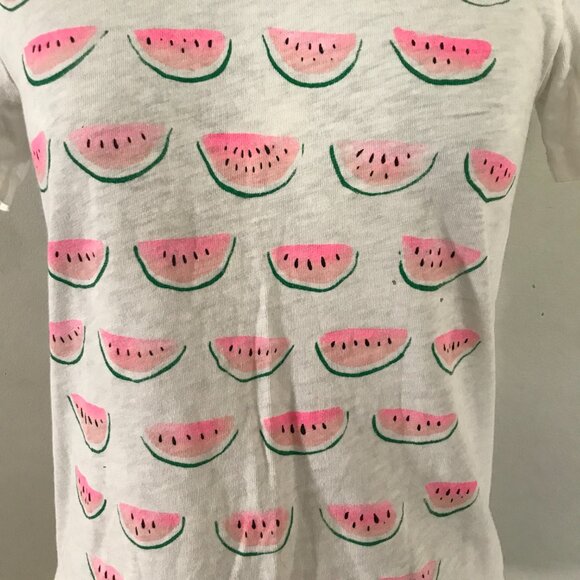 J. Crew Sz S Watermelon Print Collectors Tee - Picture 5 of 7